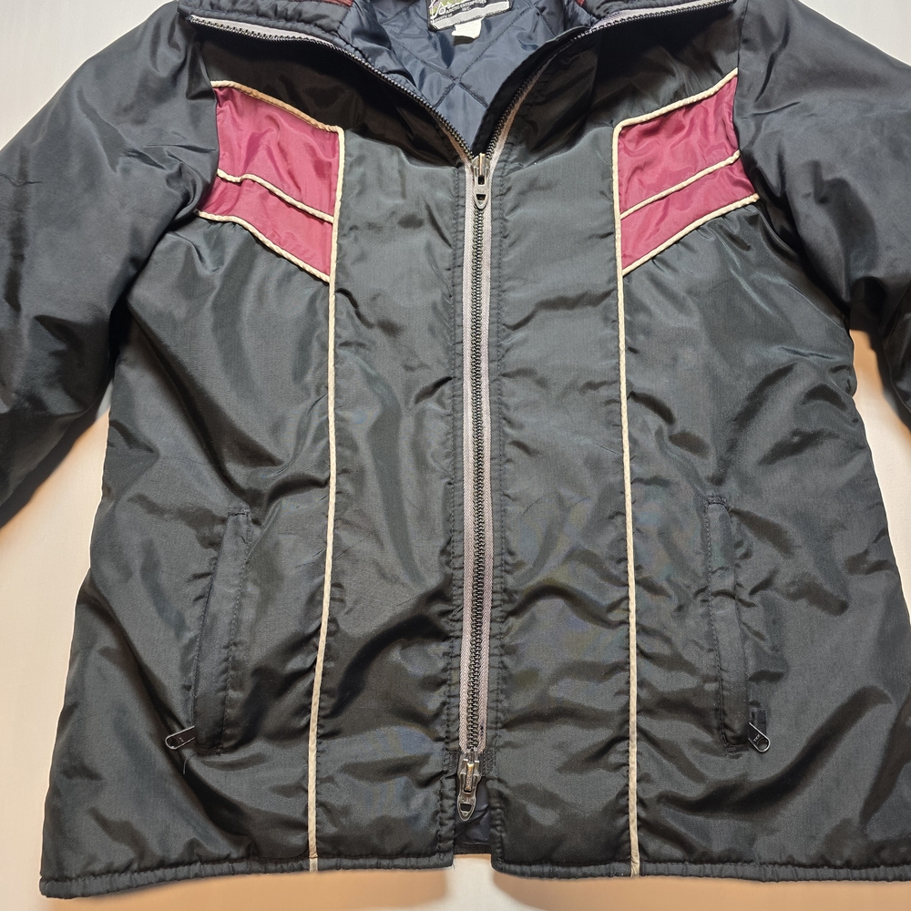 Vintage 70s 80s Ladies Arcticwear Snowmobile Jacket Ski Womens L Retro Maroon